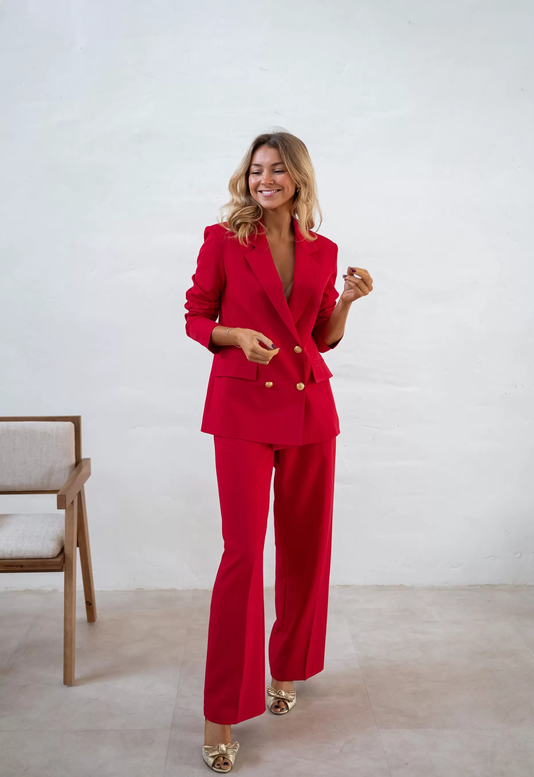 Clearance Blazer Maon - Rouge Vif - Ensemble Moderne & TendanceEasy Clothes Femme Blazers