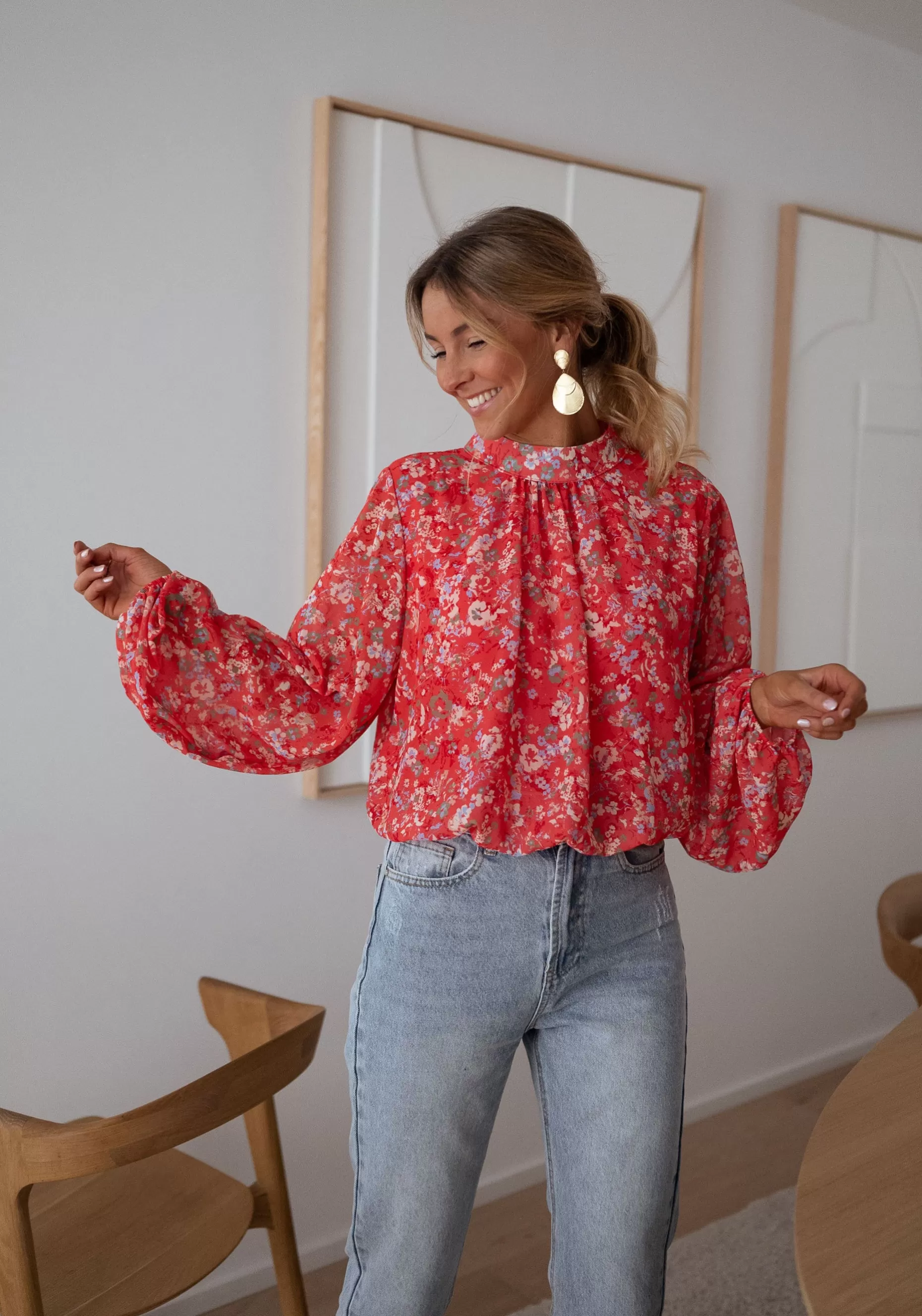 Cheap Blouse Doma - corail à fleursEasy Clothes Femme Chemisiers & Blouses