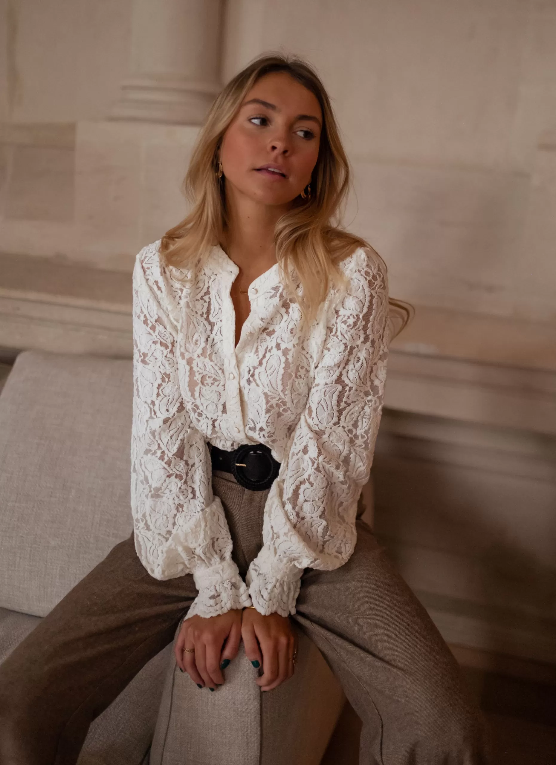 New Blouse Jade - écrueEasy Clothes Femme Chemisiers & Blouses