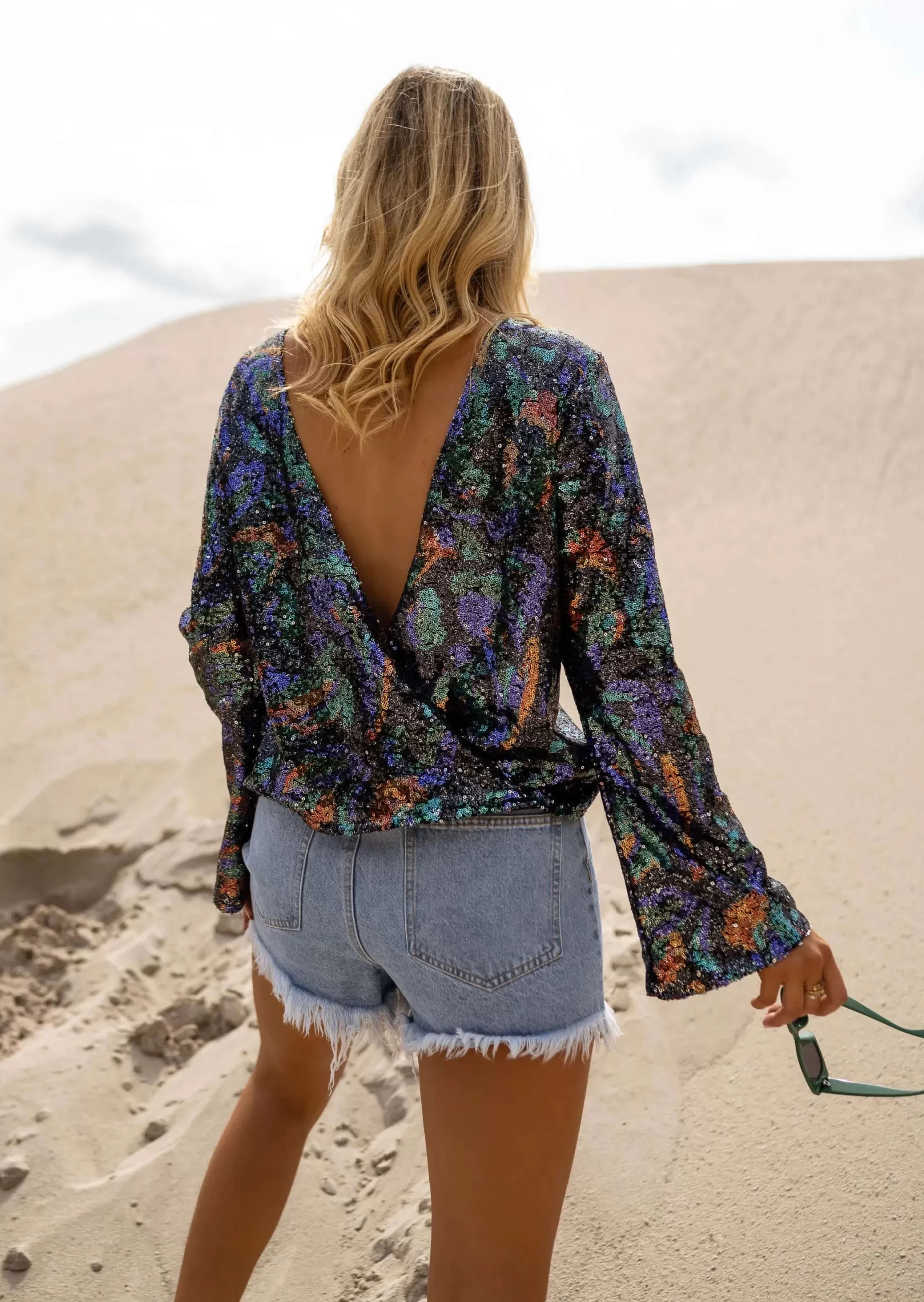 Best Sale Blouse Selma - Paillettes de Couleurs - Création Easy Clothes Femme Chemisiers & Blouses
