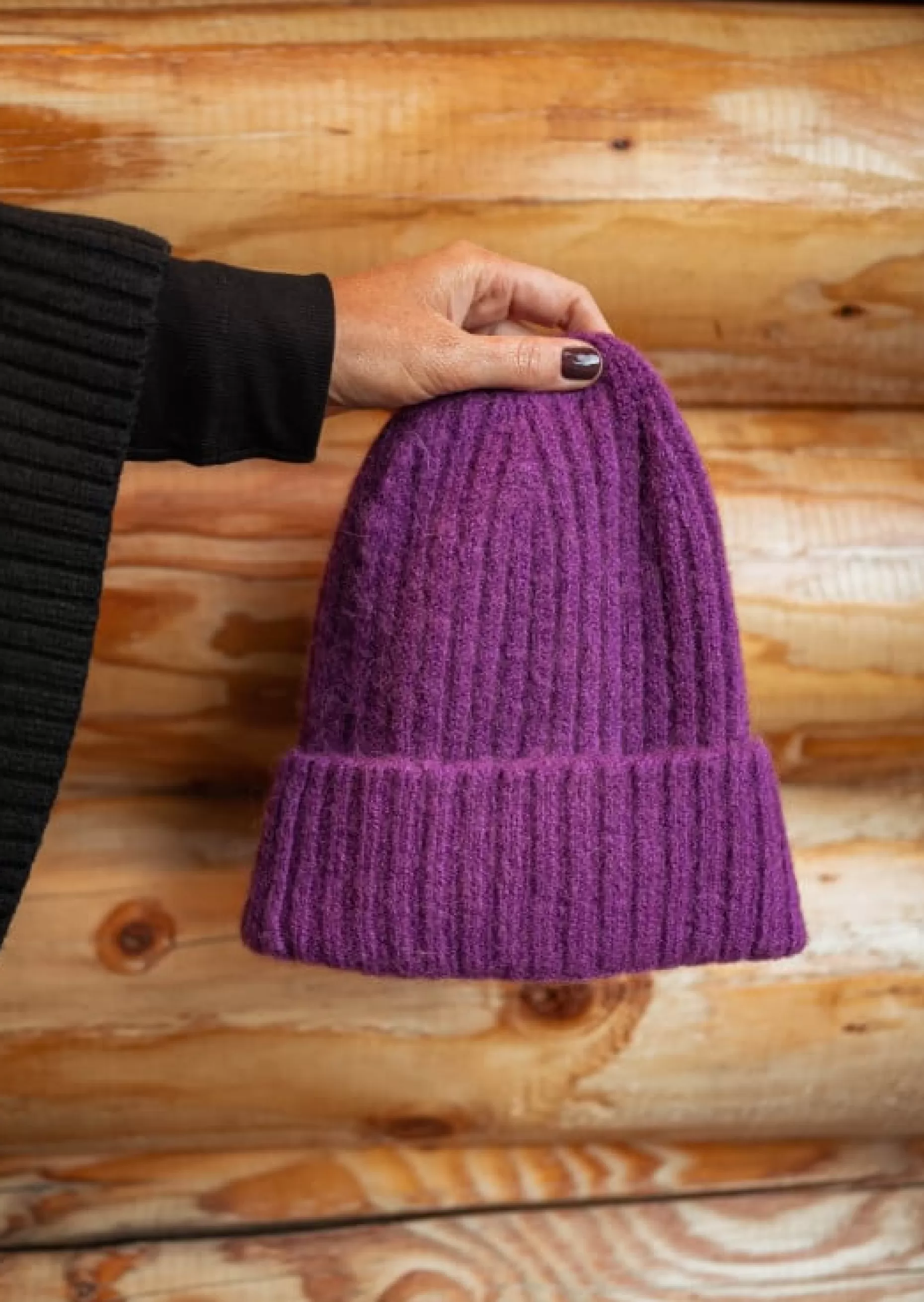 Outlet Bonnet Sama - Mauve - En Maille & DouxEasy Clothes Bonnets & Gants