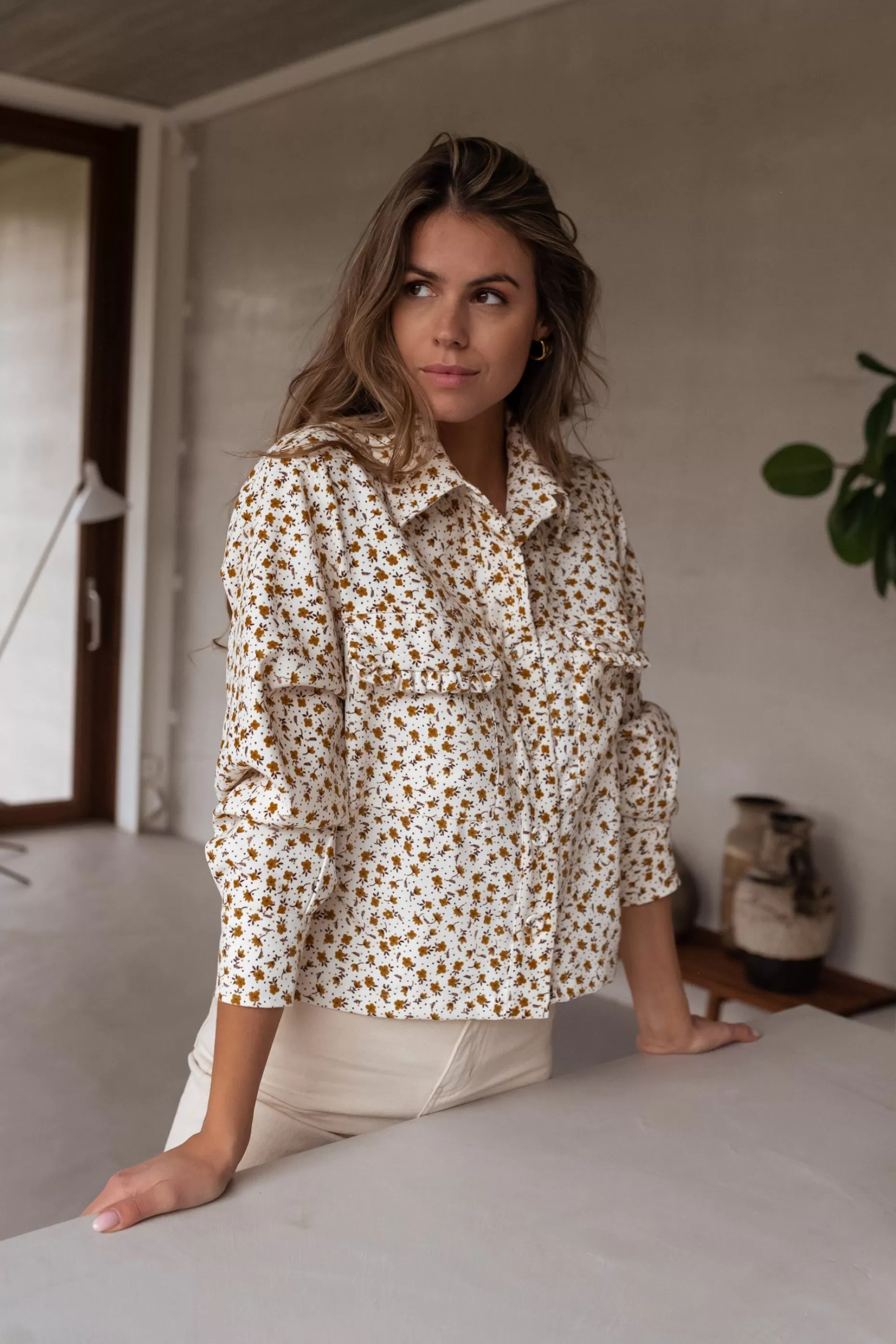 Best Sale Chemise Maelys - écrue à fleursEasy Clothes Femme Chemisiers & Blouses