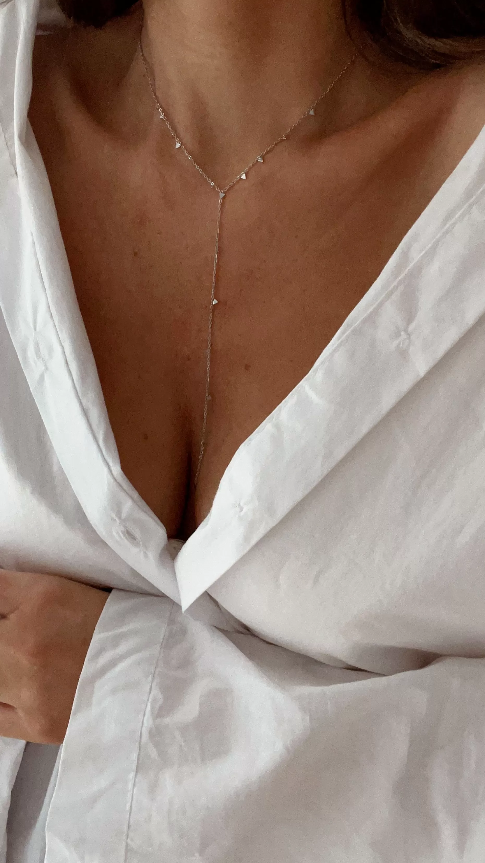Cheap Collier Eryn argenté | Collier argenté multi-rangs | prêt-à-porter en ligne |  Easy Clothes Colliers