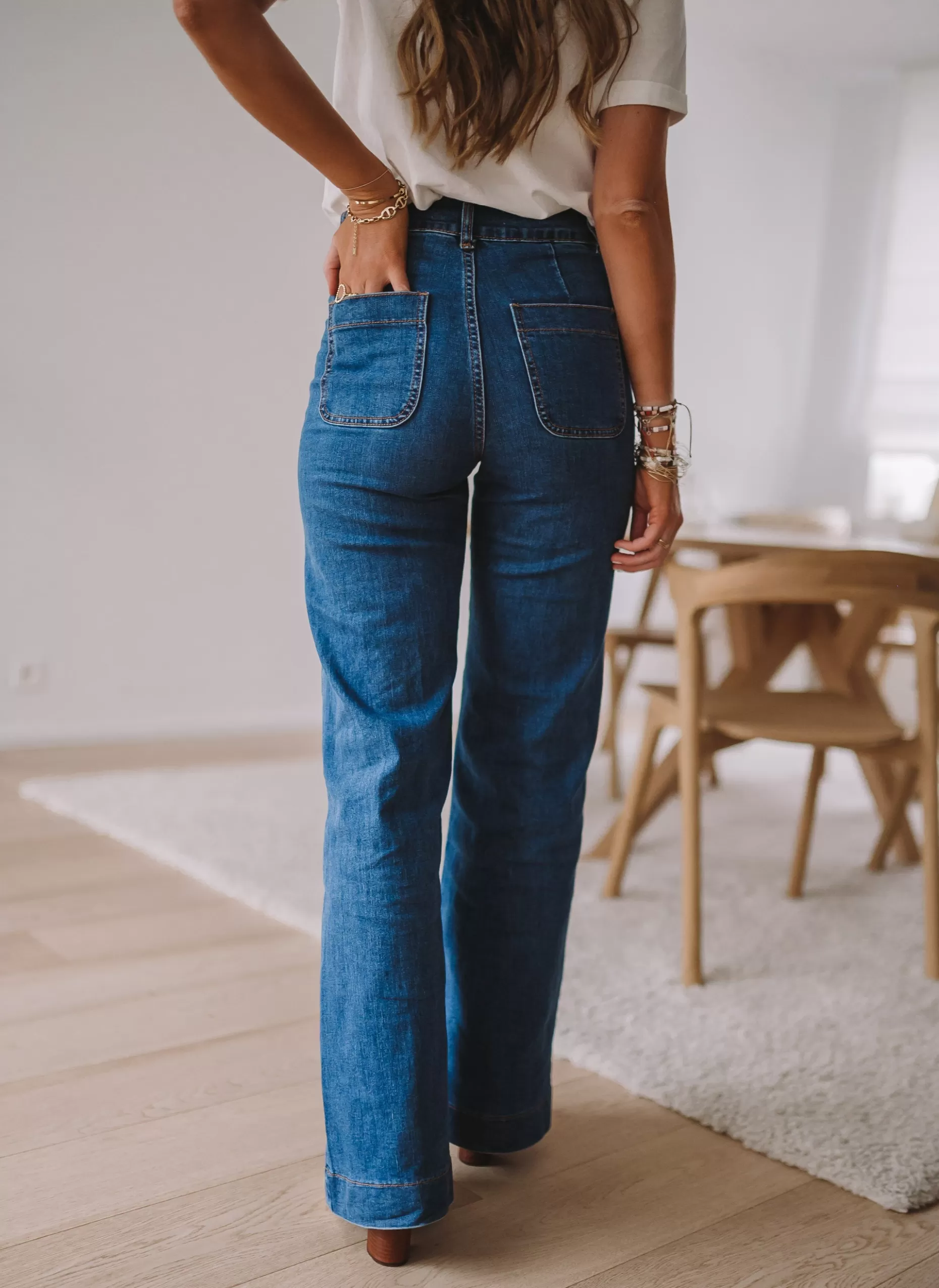 Discount Jeans Hugues - bleu moyenEasy Clothes Femme Jeans