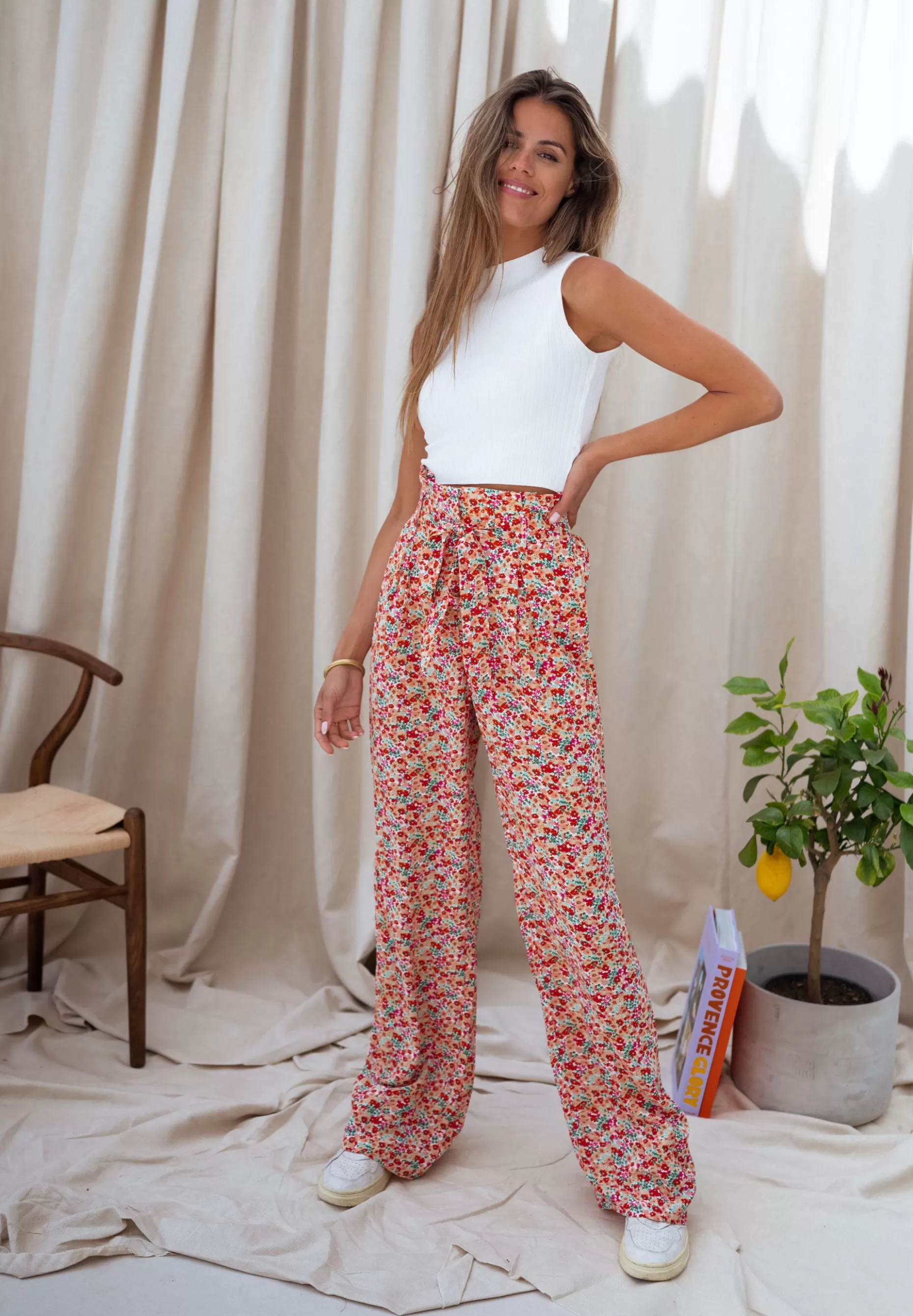 New Pantalon Benito - à fleursEasy Clothes Femme Pantalons