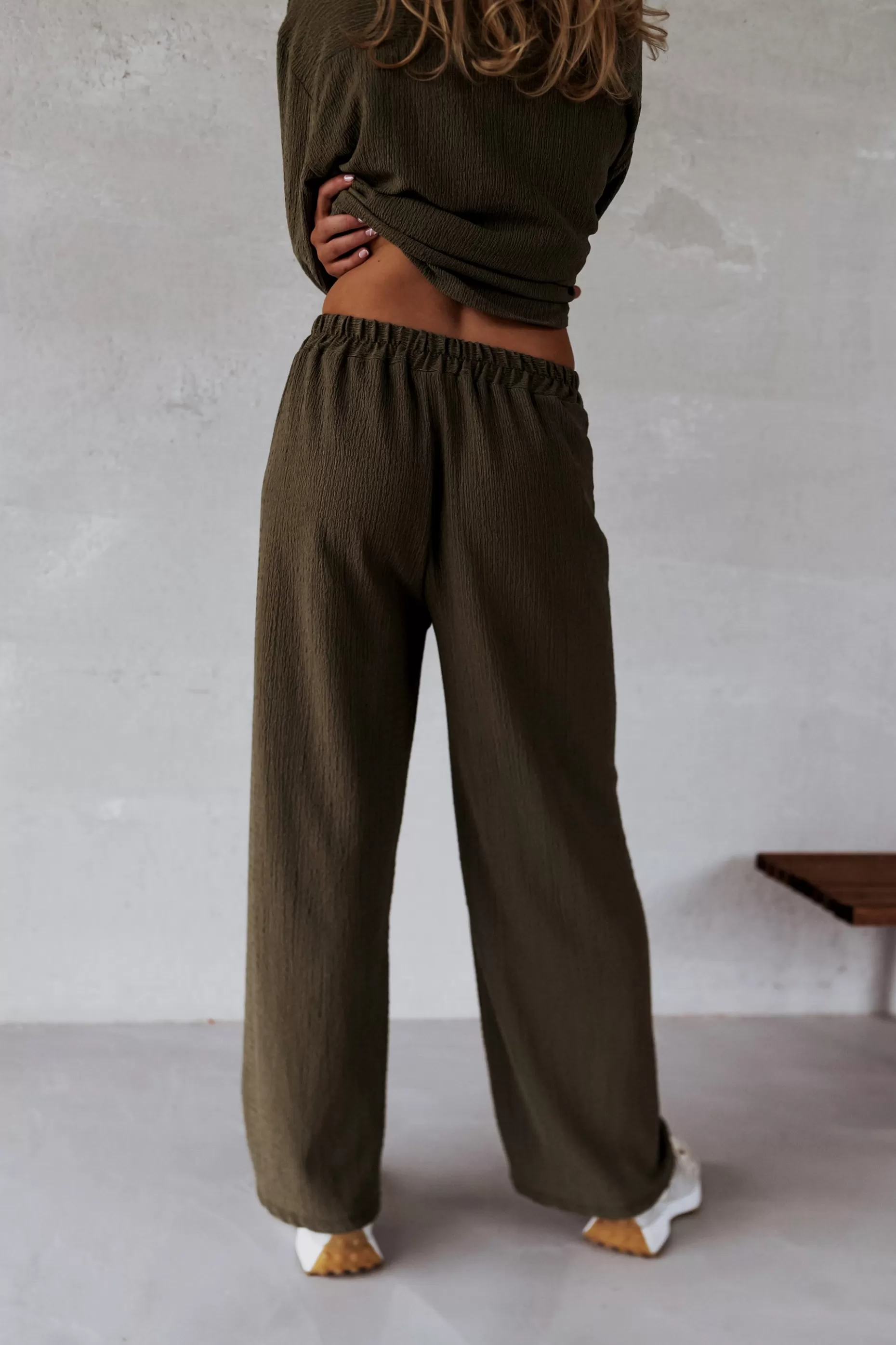 Outlet Pantalon Dallas - kakiEasy Clothes Femme Pantalons