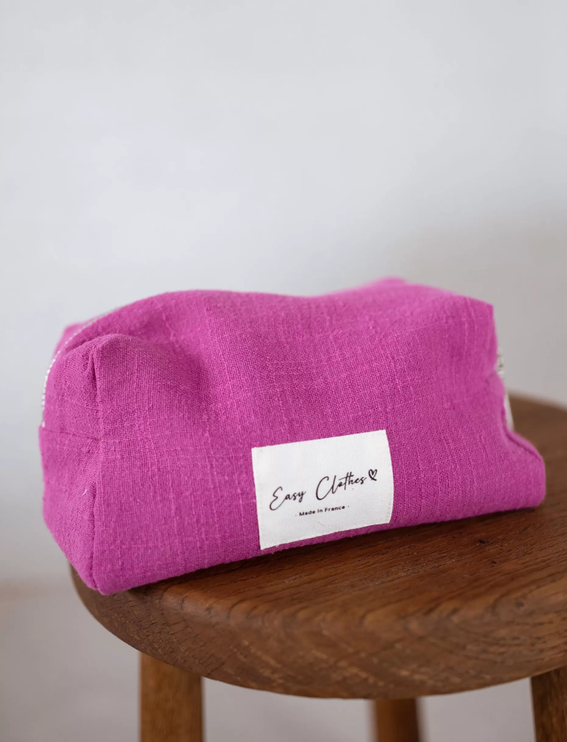 Sale Pochette Easy Clothes CREATION - fuchsia en lin Sacs & Pochettes