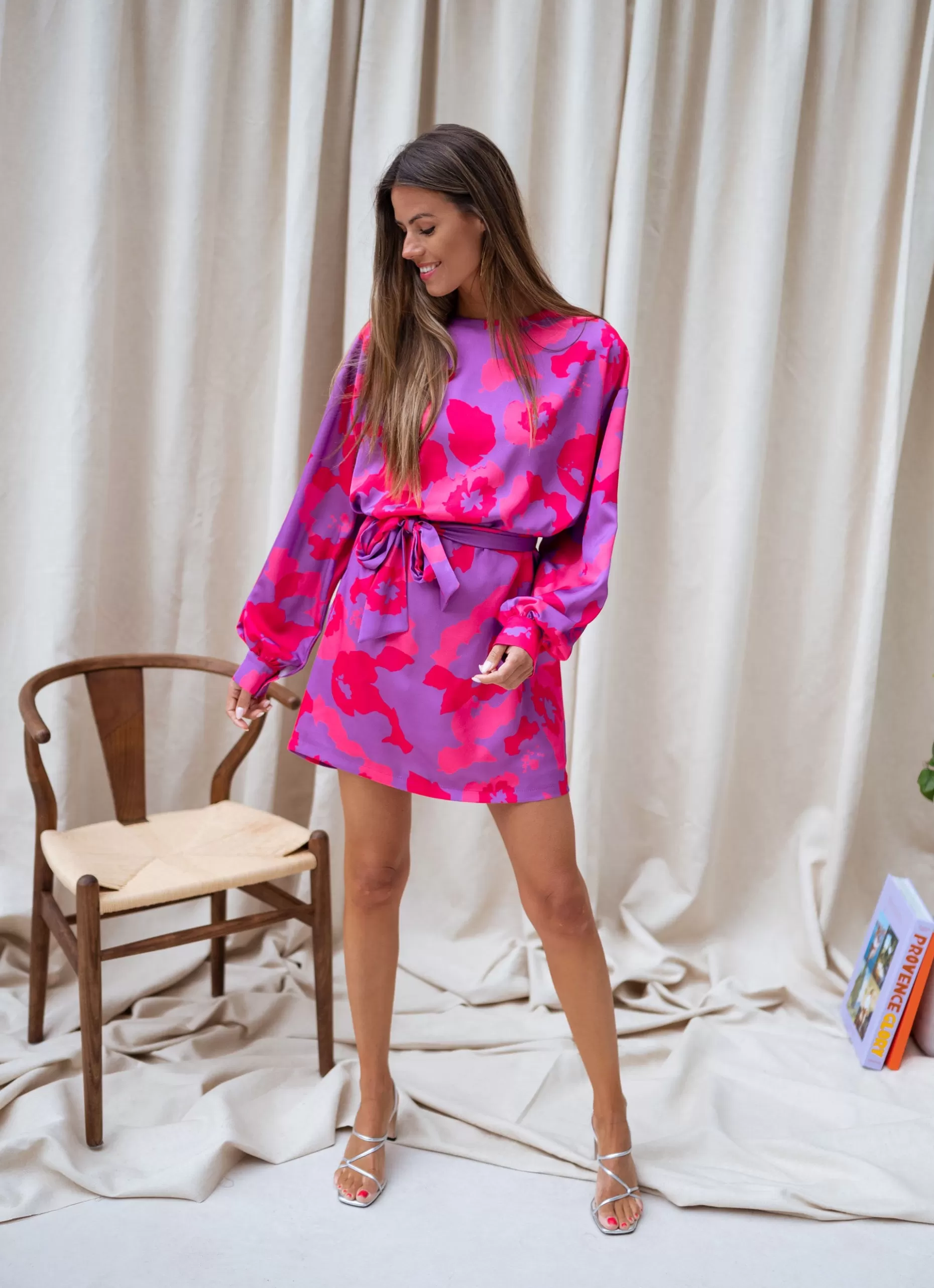 Flash Sale Robe Dalmi CREATION - rose à fleursEasy Clothes Femme Robes