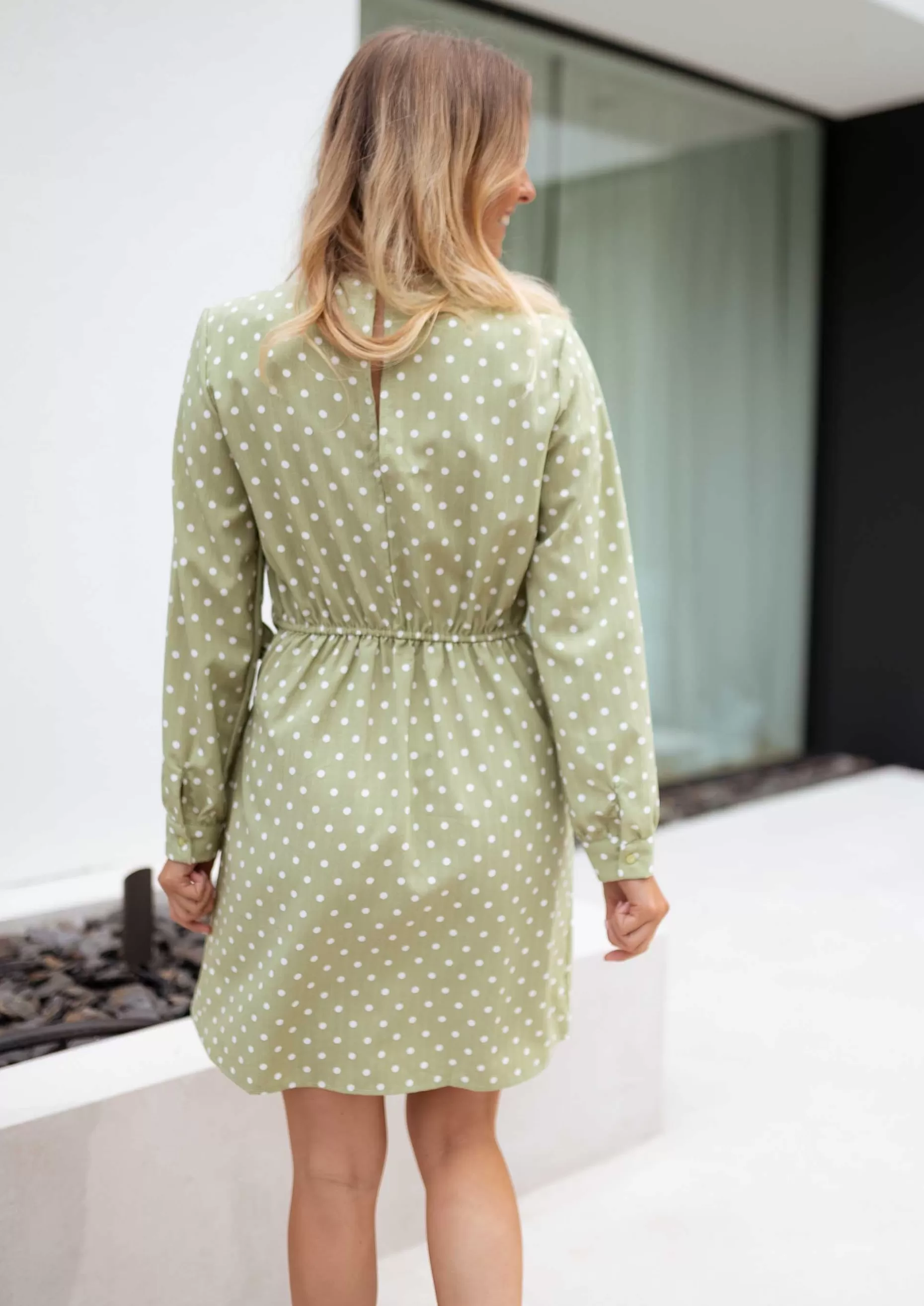 Online Robe Flavie - verte à poisEasy Clothes Femme Robes