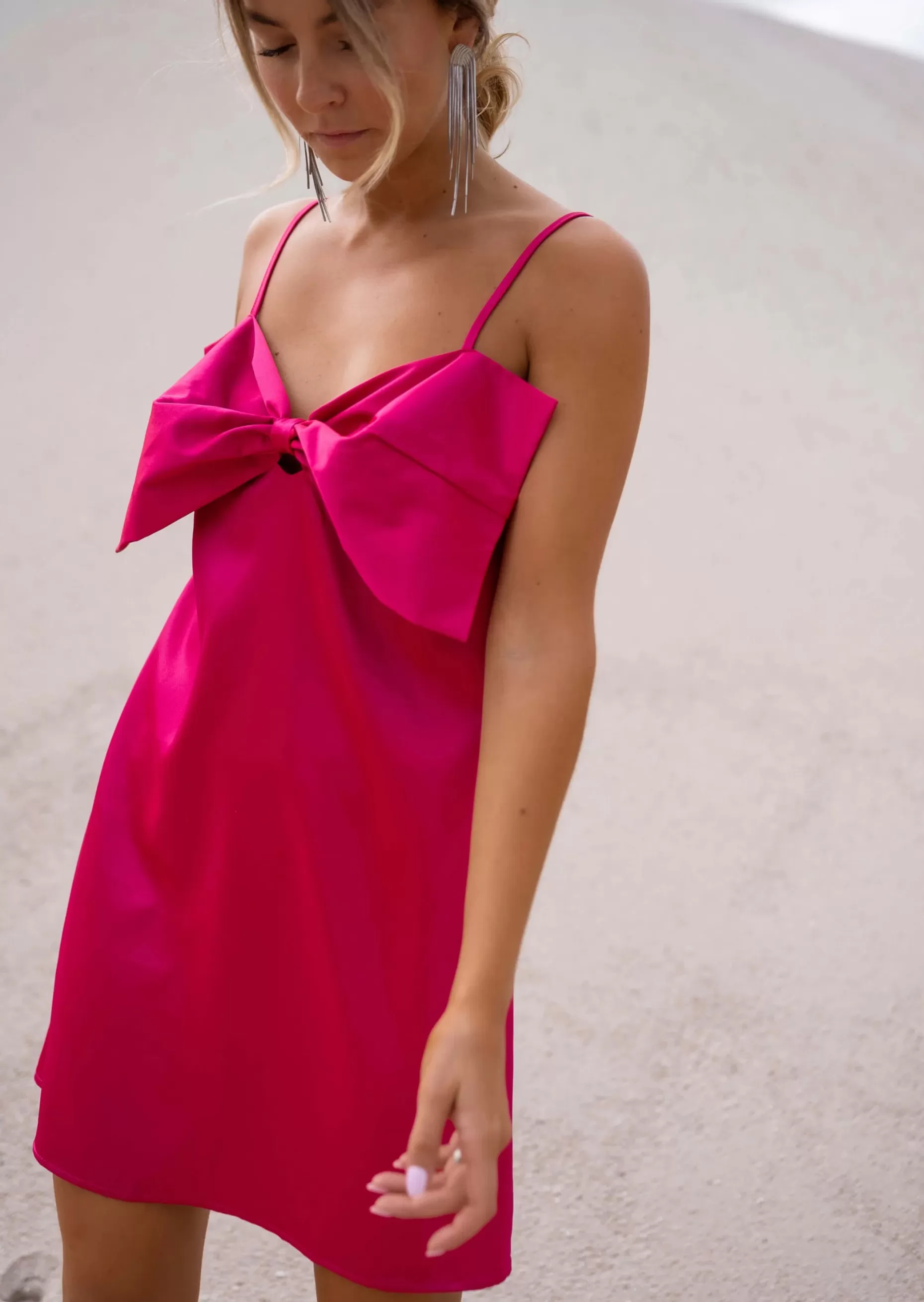 Discount Robe Fuchsia - Haro - Bretelles Ajustables - Easy Clothes Femme Robes