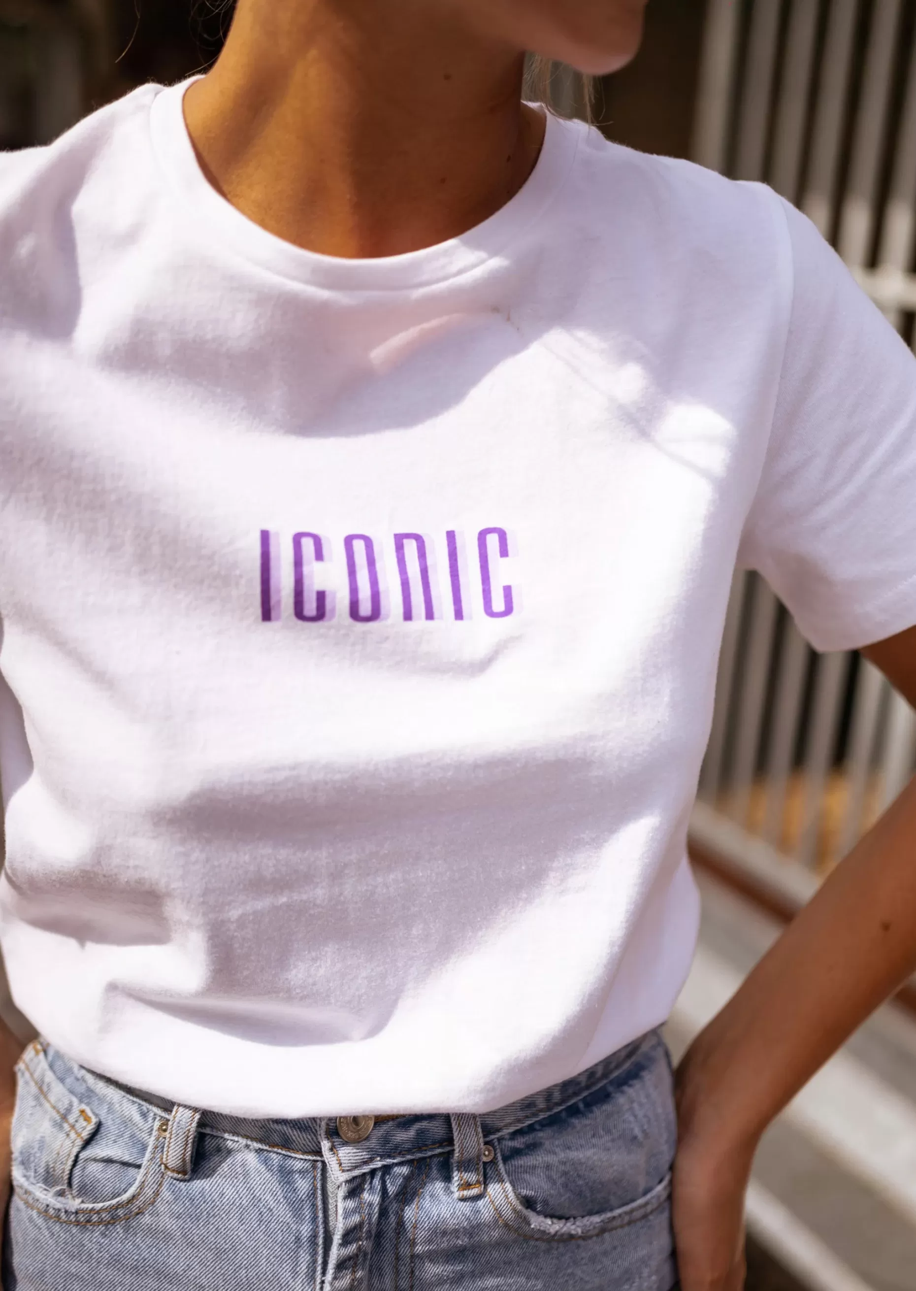 Best T-shirt Blanc - Iconic - Col Rond - 100% CotonEasy Clothes Femme Tops & T-shirts