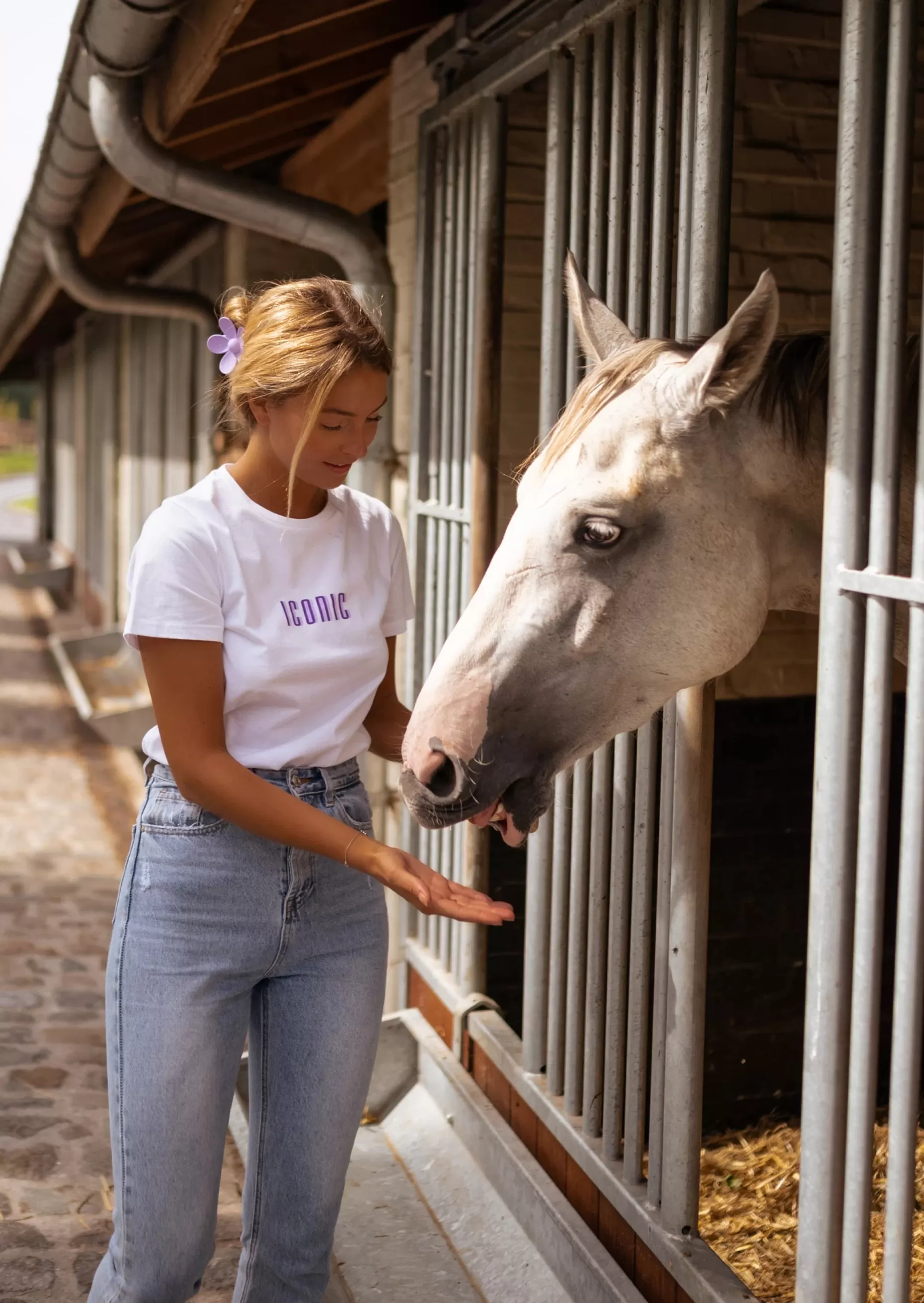 Best T-shirt Blanc - Iconic - Col Rond - 100% CotonEasy Clothes Femme Tops & T-shirts