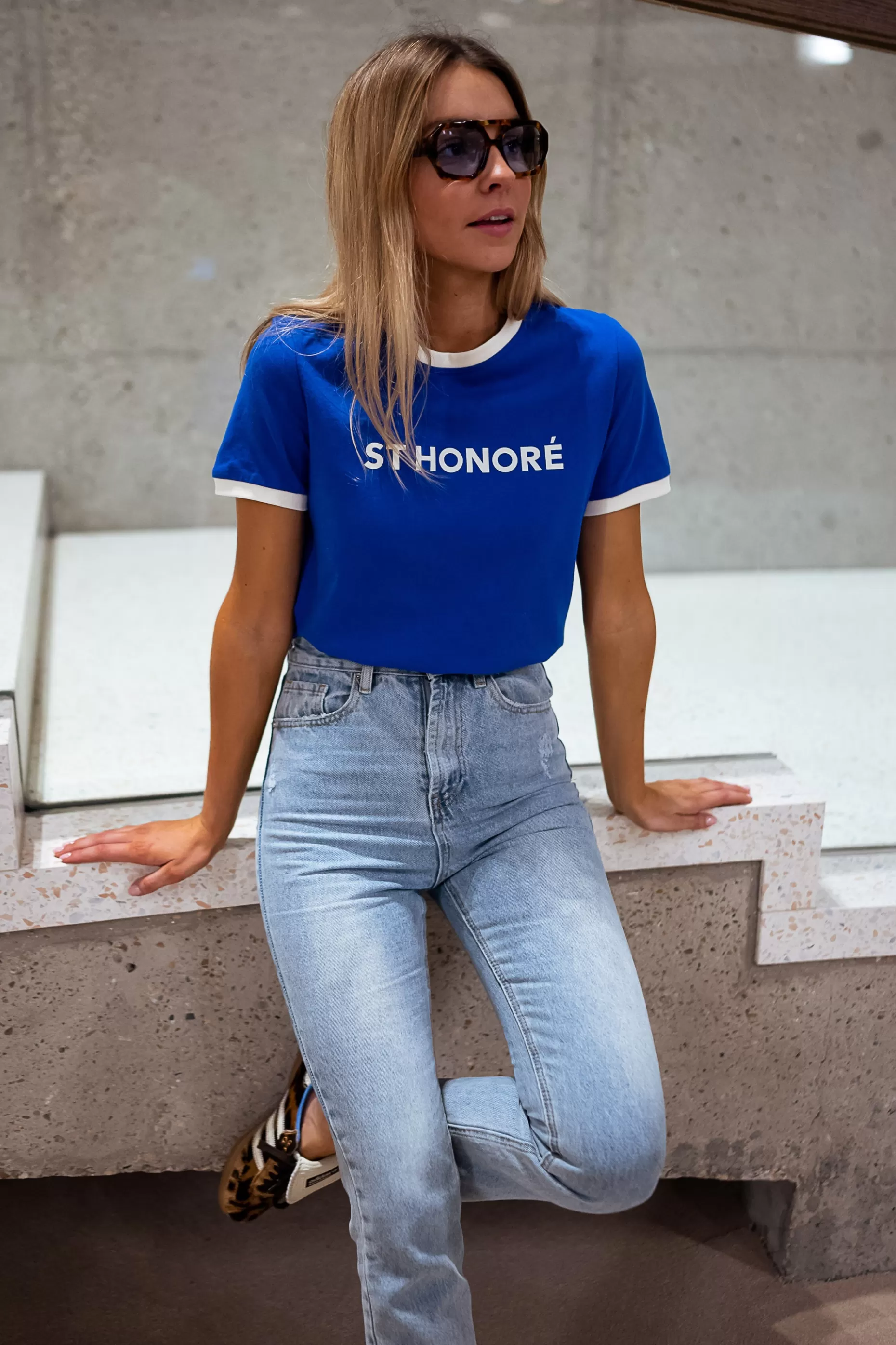 Clearance T-shirt Honoré - BleuEasy Clothes Femme Tops & T-shirts